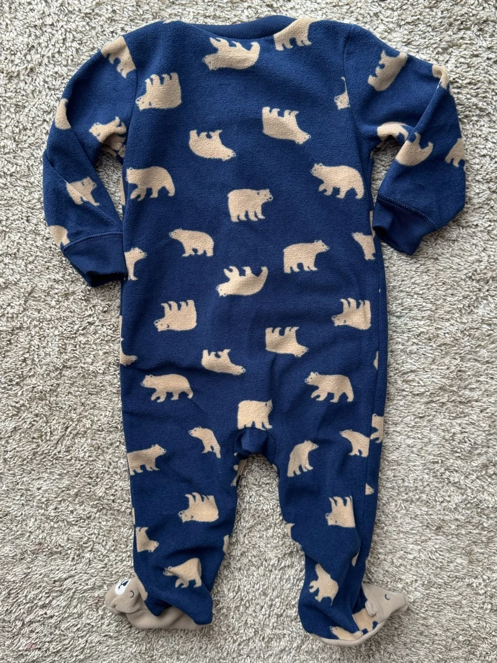 Carter’s Baby Polar Bear Fleece Footed Sleeper Pajamas 9M
